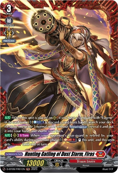 Hunting Gatling of Dust Storm Firas (FR) (901) [D-BT09] - Cardfight Vanguard Single