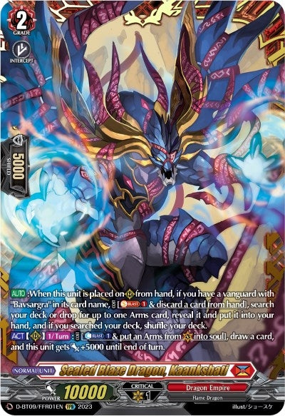 Sealed Blaze Dragon Kaankshati (FFR) (901) [D-BT09] - Cardfight Vanguard Single