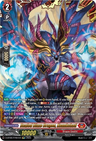 Sealed Blaze Dragon Kaankshati (FFR) (901) [D-BT09] - Cardfight Vanguard Single