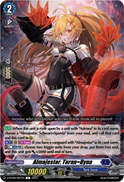 Almajestar Turan=Dyna (9067) [D-BT09] - Cardfight Vanguard Single