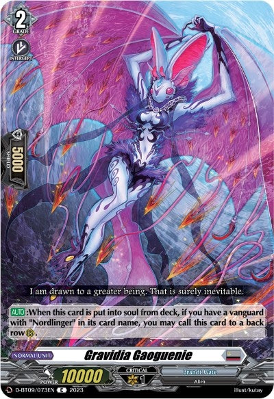 Gravidia Gaoguenie (9073) [D-BT09] - Cardfight Vanguard Single