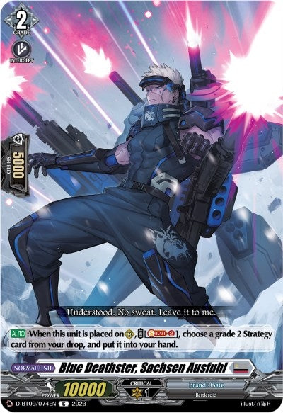 Blue Deathster Sachsen Ausfuhl (9074) [D-BT09] - Cardfight Vanguard Single