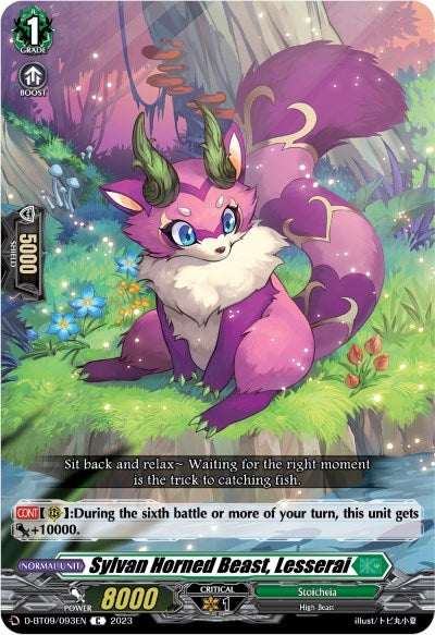 Sylvan Horned Beast Lesserai (9093) [D-BT09] - Cardfight Vanguard Single