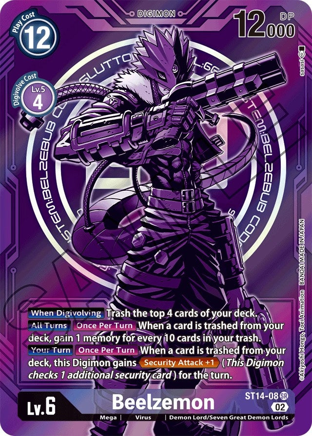 Beelzemon - ST14-08 (Alternate Art) (1408) [ST-14] - Digimon Card Game Single