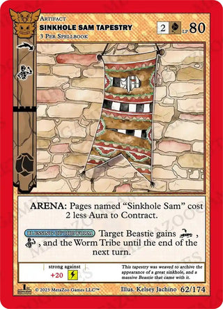 Sinkhole Sam Tapestry (62) (NATFE) - MetaZoo Single