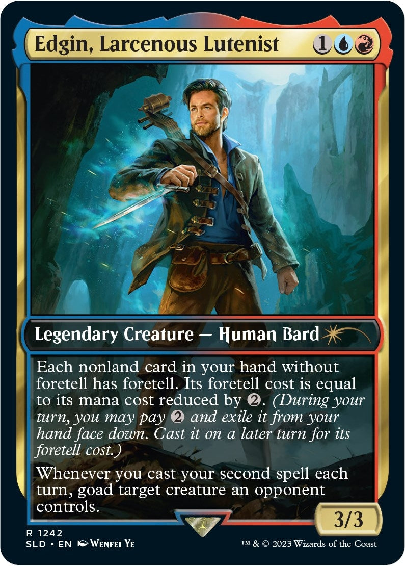 Edgin Larcenous Lutenist (1242) [SLD] - MTG Single