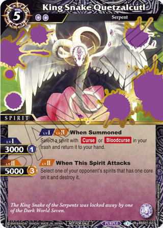 King Snake Quetzalcutl (Launch Event Finalist Set) (1027) [LEP] - Battle Spirits Saga Single