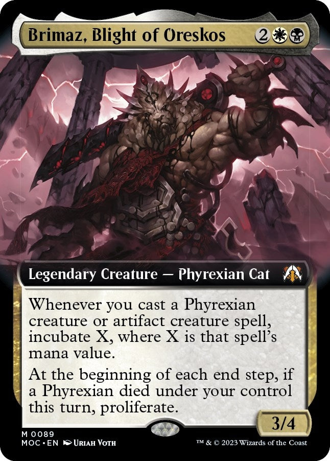 Brimaz Blight of Oreskos (Extended Art) (89) [MOC] - MTG Single