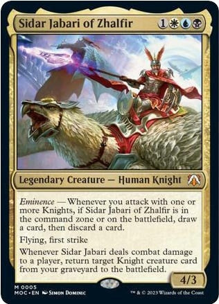 Sidar Jabari of Zhalfir (5) [MOC] - MTG Single