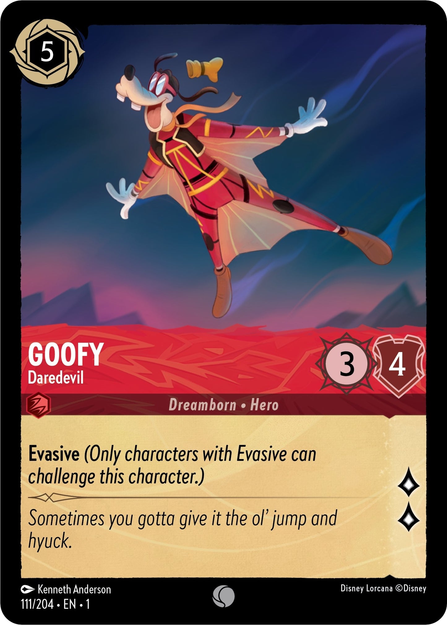 Goofy - Daredevil (111) (1) - Disney Lorcana Single