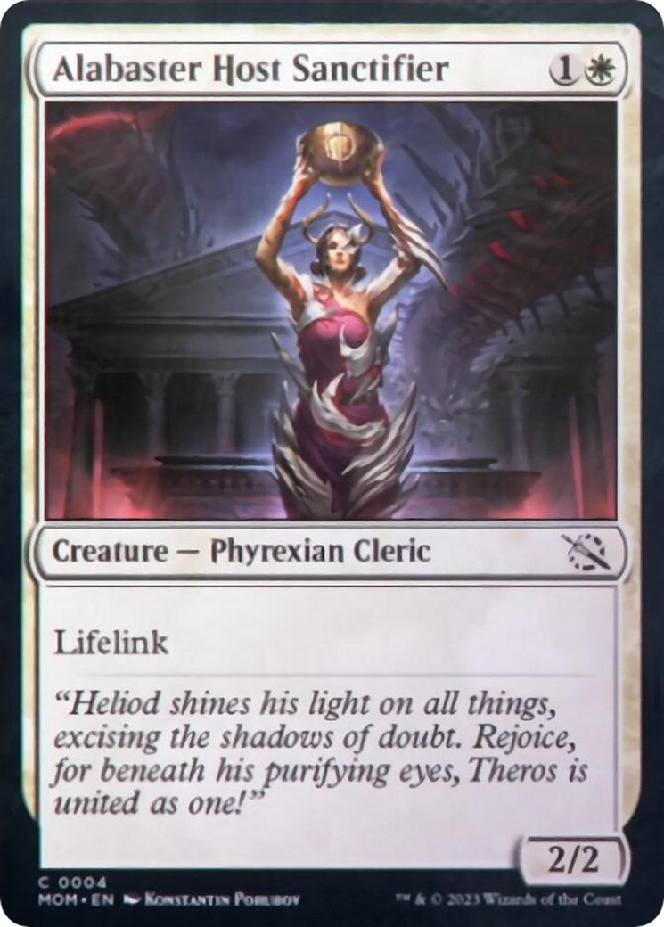 Alabaster Host Sanctifier (4) [MOM] - MTG Single