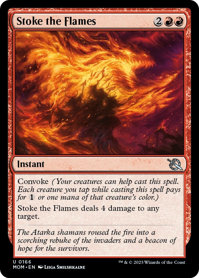 Stoke the Flames (166) [MOM] - MTG Single