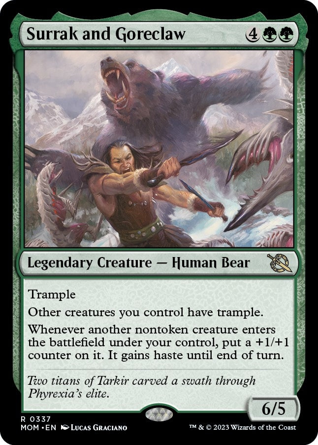 Surrak and Goreclaw (337) [MOM] - MTG Single