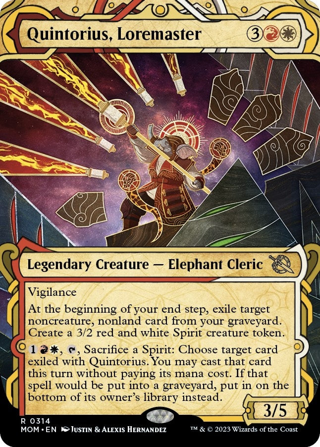 Quintorius Loremaster (Showcase) (314) [MOM] - MTG Single