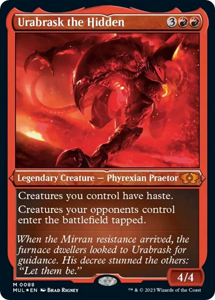 Urabrask the Hidden (Foil Etched) (88) [MUL] - MTG Single