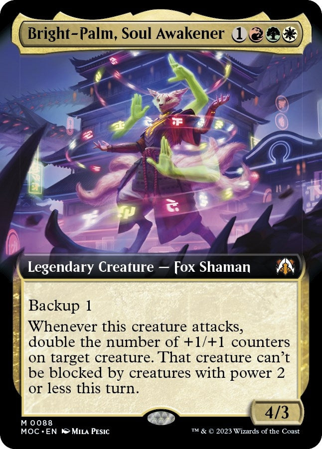 Bright-Palm Soul Awakener (Extended Art) (88) [MOC] - MTG Single