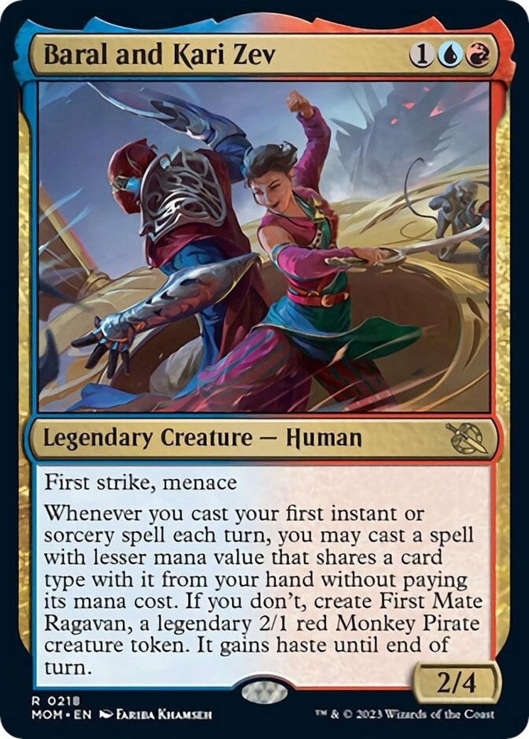 Baral and Kari Zev (218) [MOM] - MTG Single