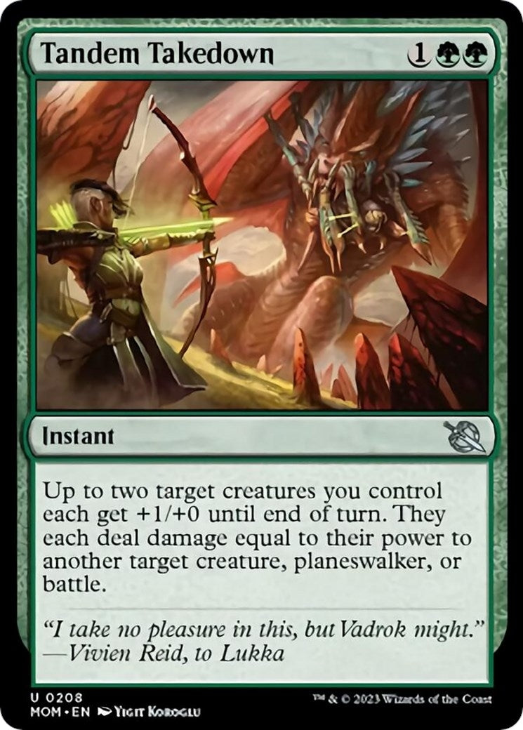 Tandem Takedown (208) [MOM] - MTG Single