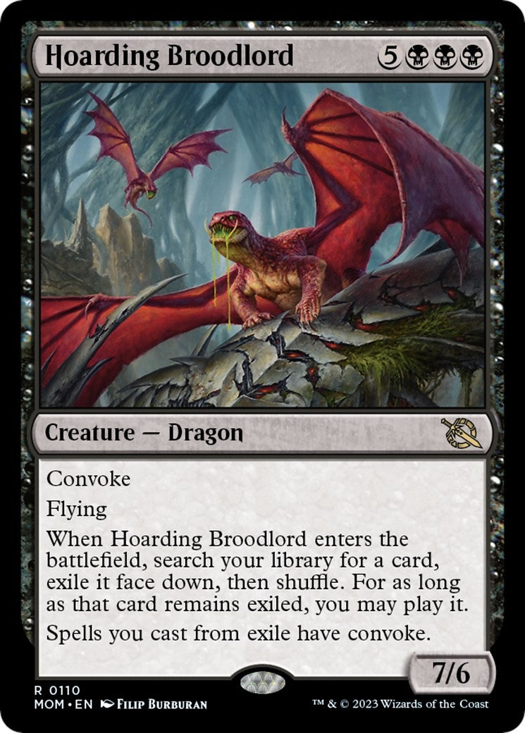 Hoarding Broodlord (110) [MOM] - MTG Single