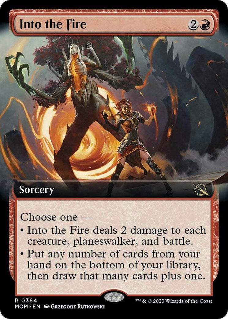 Into the Fire (Extended Art) (364) [MOM] - MTG Single