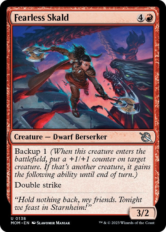 Fearless Skald (138) [MOM] - MTG Single