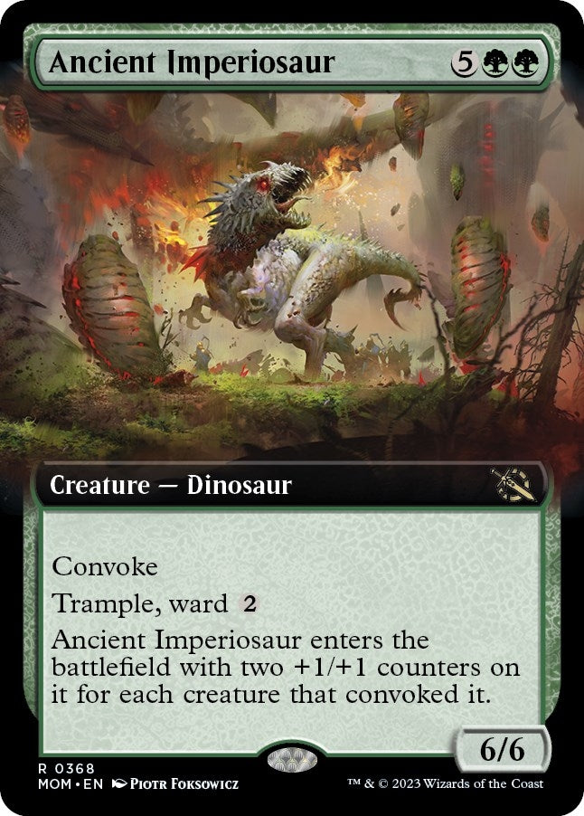 Ancient Imperiosaur (Extended Art) (368) [MOM] - MTG Single