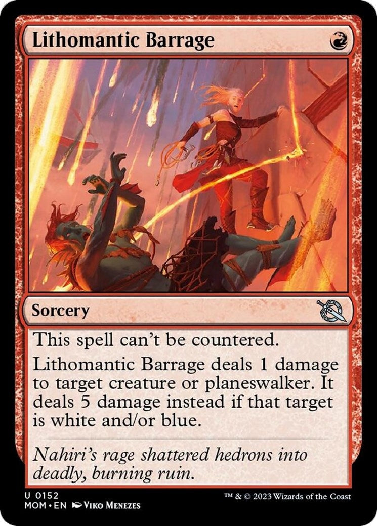 Lithomantic Barrage (152) [MOM] - MTG Single
