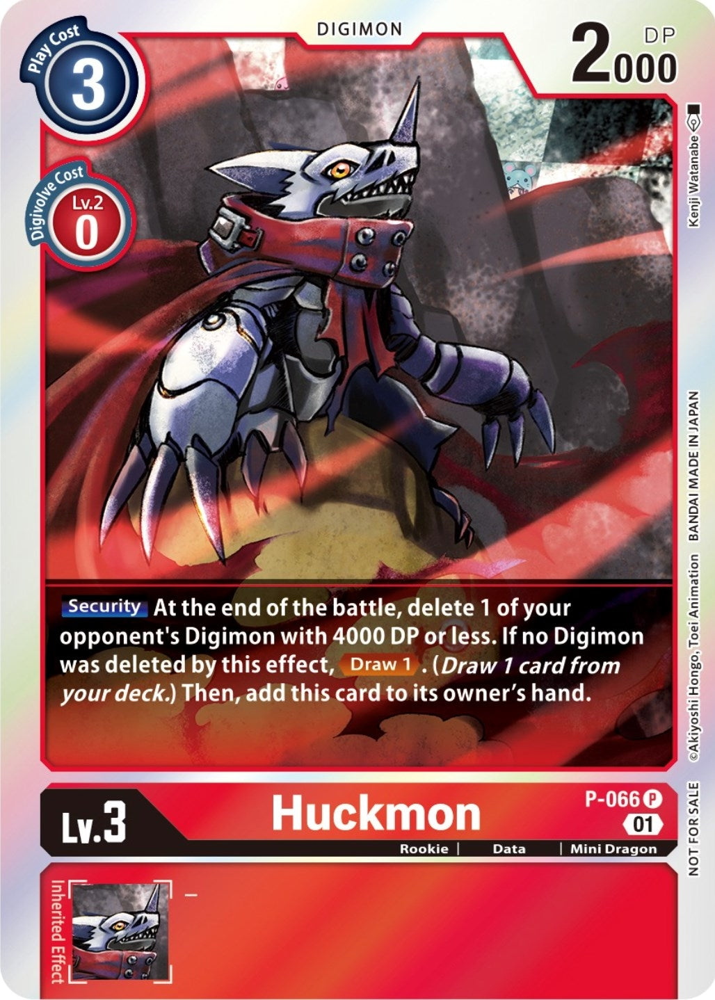 Huckmon - P-066 (Limited Card Pack) (66) [D-PR] - Digimon Card Game Single