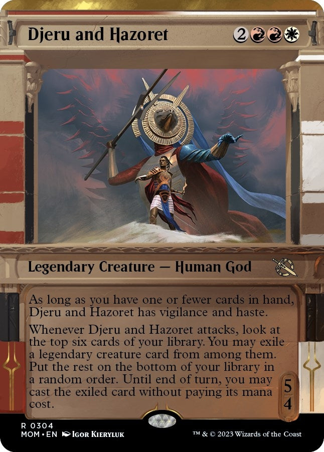 Djeru and Hazoret (Showcase) (304) [MOM] - MTG Single