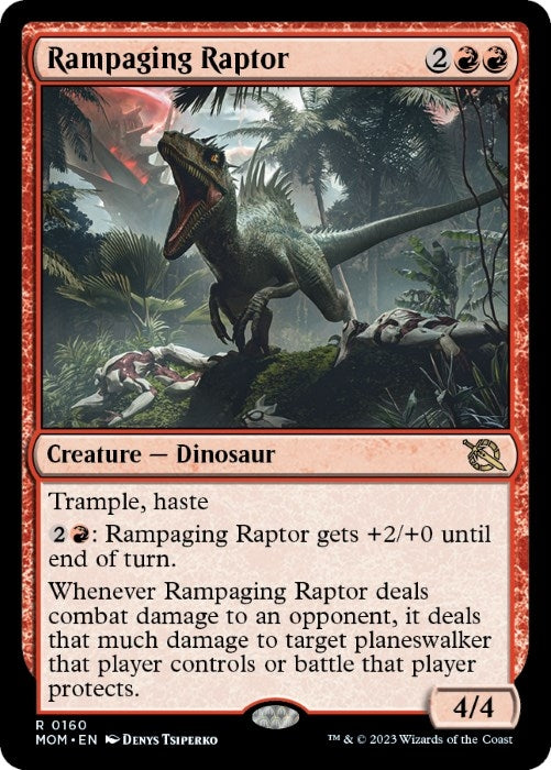Rampaging Raptor (160) [MOM] - MTG Single