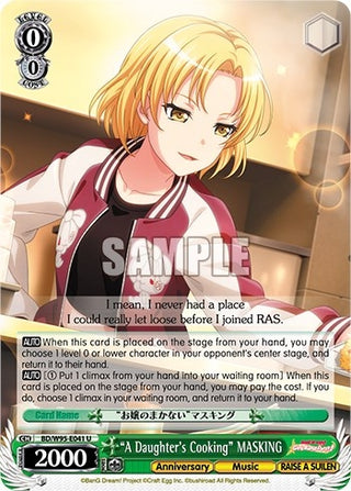 ’A Daughter’s Cooking’ MASKING (95041) [BD/W95] - Weiss Schwarz Single