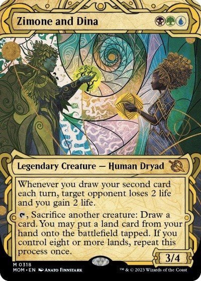 Zimone and Dina (Showcase) (318) [MOM] - MTG Single