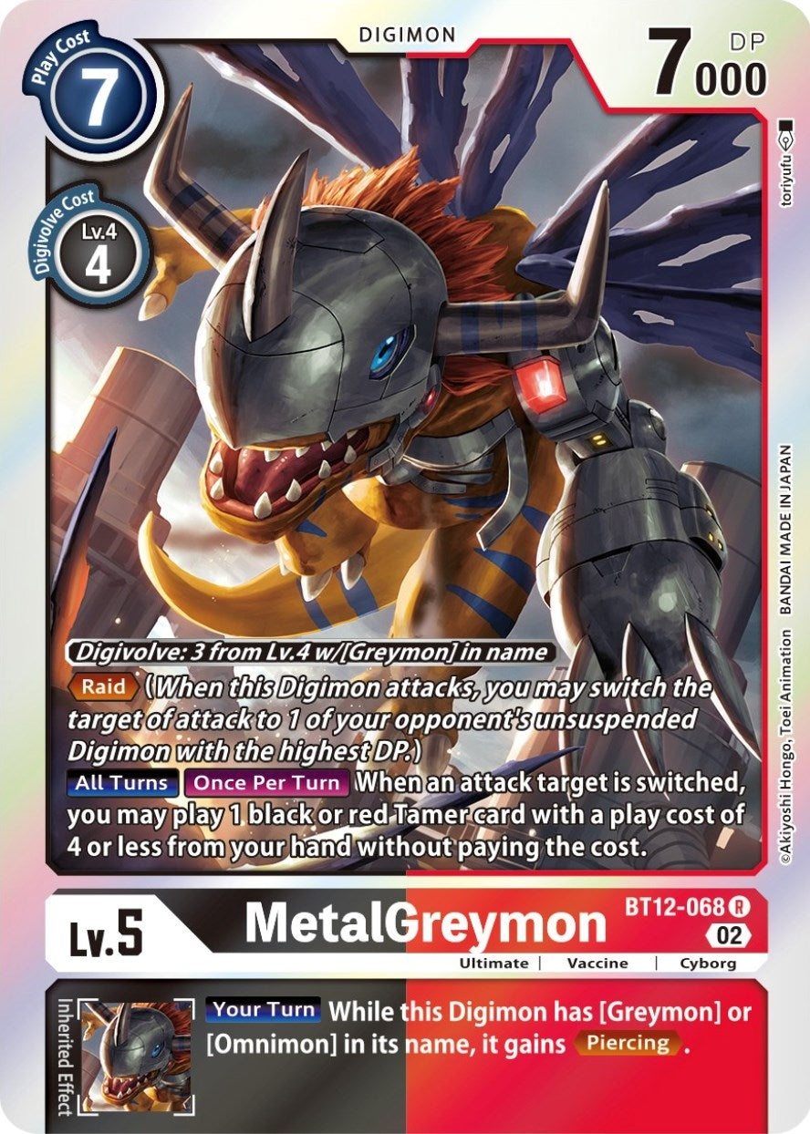 MetalGreymon (12068) [BT12] - Digimon Card Game Single
