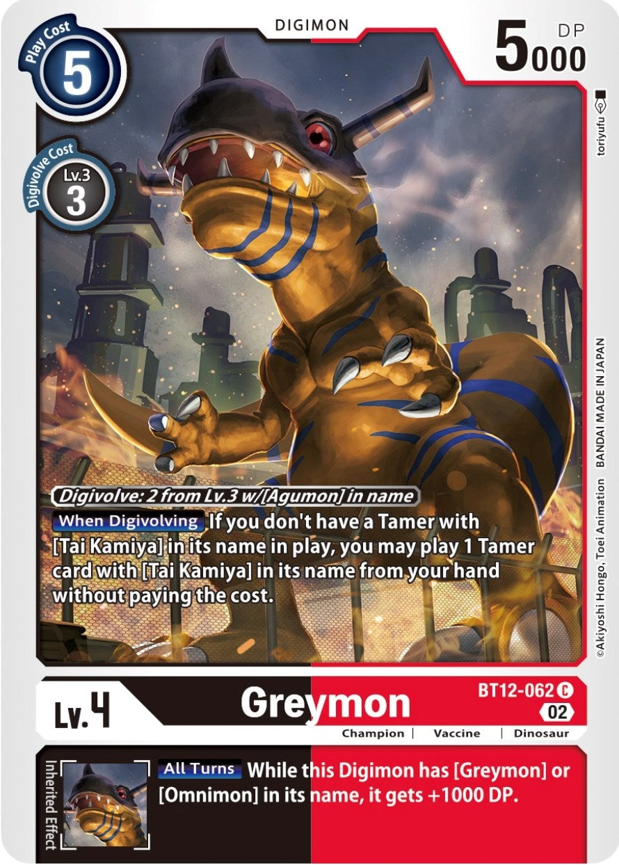 Greymon (12062) [BT12] - Digimon Card Game Single