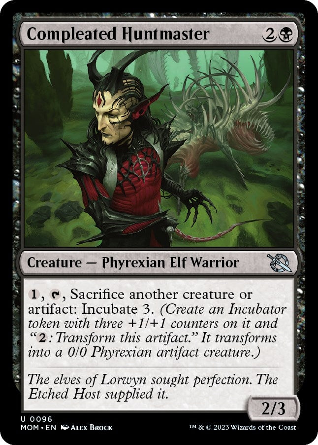 Compleated Huntmaster (96) [MOM] - MTG Single