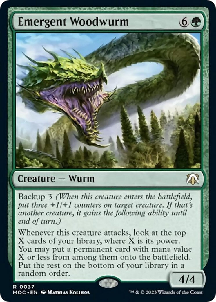 Emergent Woodwurm (37) [MOC] - MTG Single