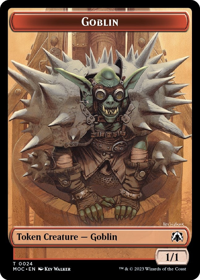 Goblin // Sliver Double-sided Token (0) [MOC] - MTG Single