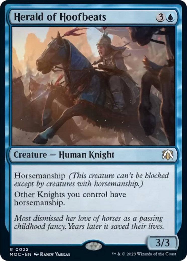 Herald of Hoofbeats (22) [MOC] - MTG Single