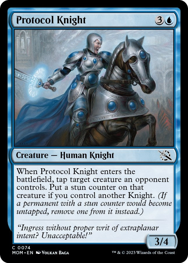 Protocol Knight (74) [MOM] - MTG Single