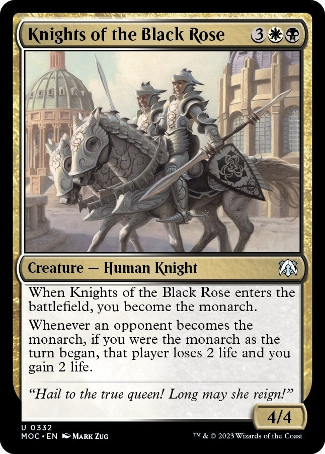 Knights of the Black Rose (332) [MOC] - MTG Single