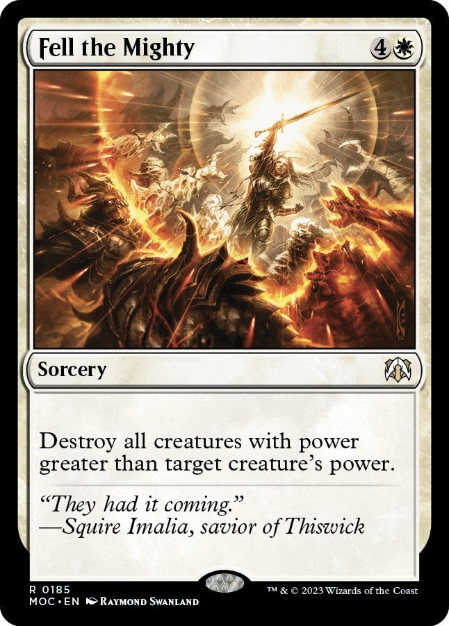 Fell the Mighty (185) [MOC] - MTG Single