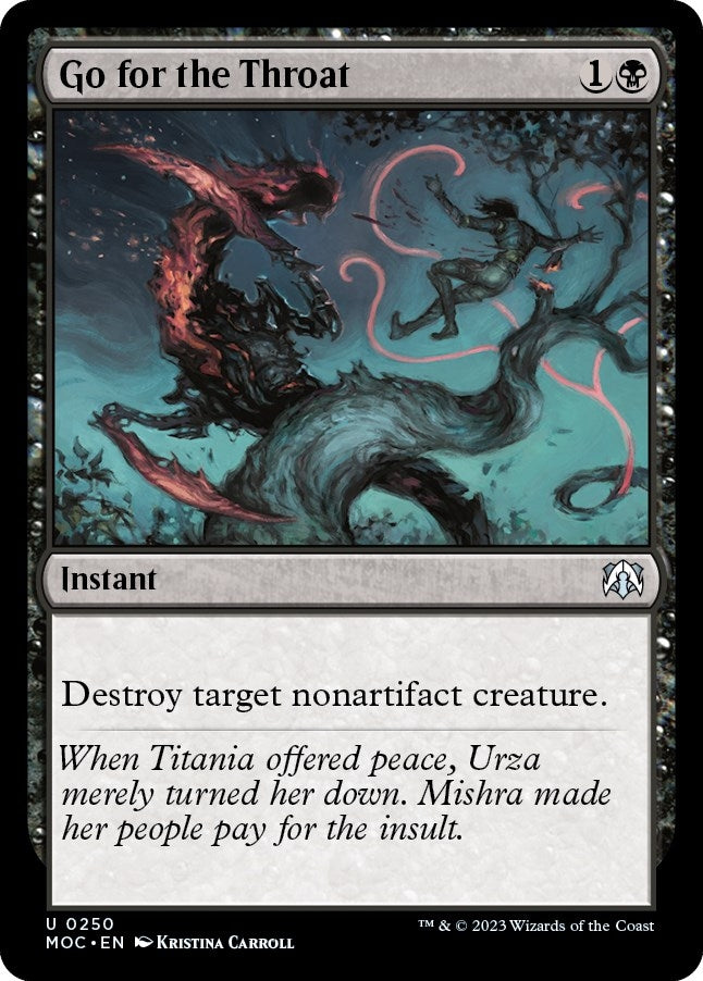 Go for the Throat (250) [MOC] - MTG Single