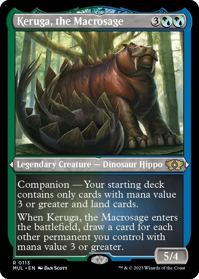 Keruga the Macrosage (Foil Etched) (113) [MUL] - MTG Single
