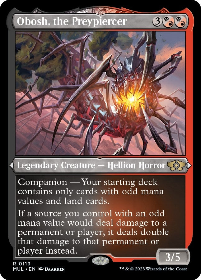 Obosh the Preypiercer (Foil Etched) (119) [MUL] - MTG Single
