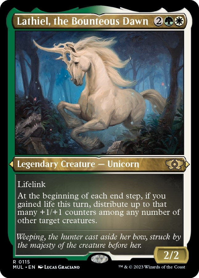 Lathiel the Bounteous Dawn (Foil Etched) (115) [MUL] - MTG Single