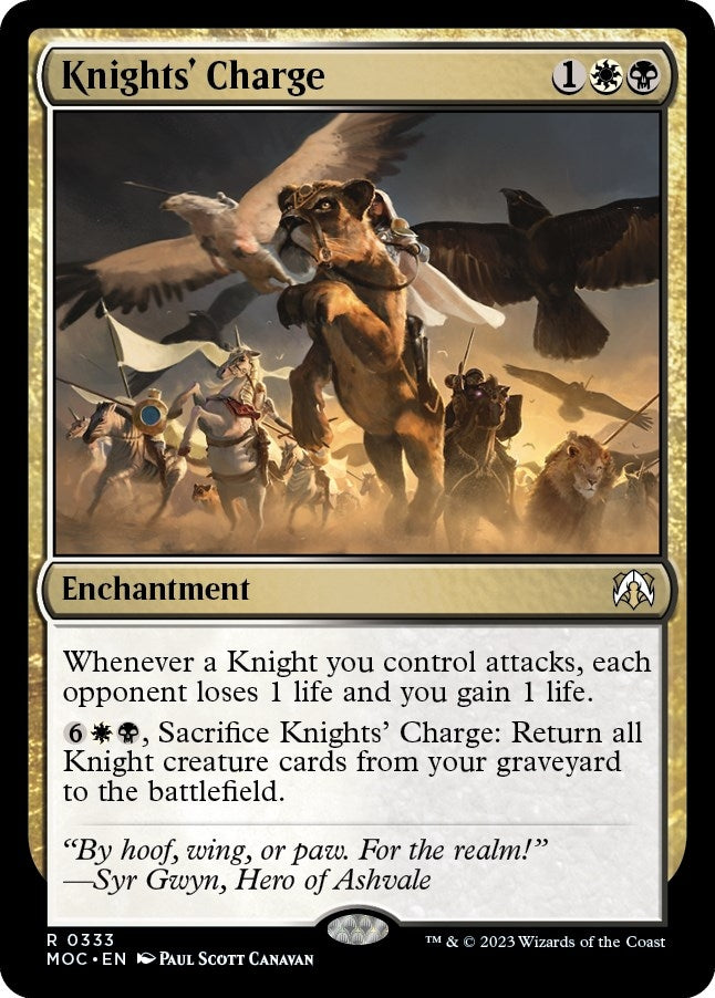 Knights’ Charge (333) [MOC] - MTG Single