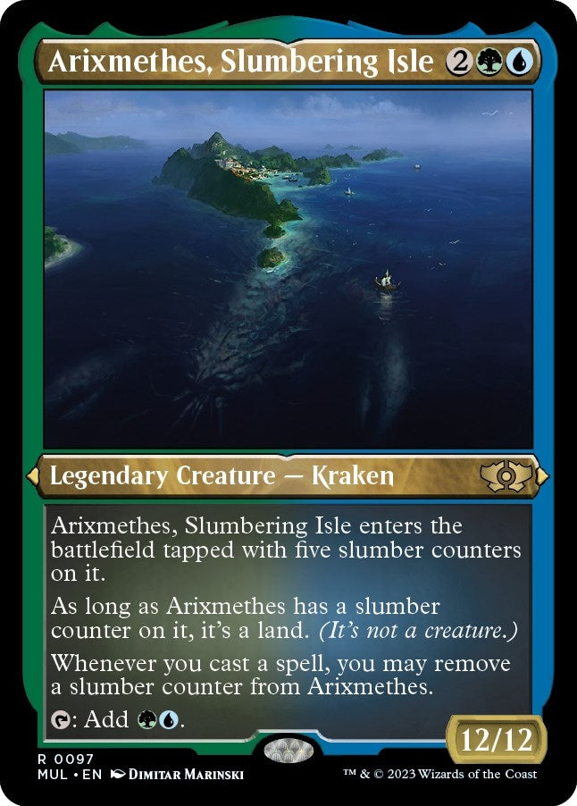 Arixmethes Slumbering Isle (Foil Etched) (97) [MUL] - MTG Single
