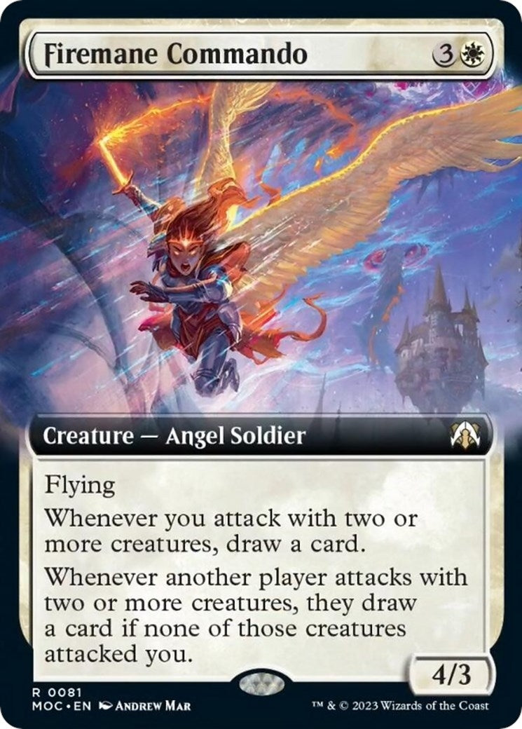 Firemane Commando (Extended Art) (81) [MOC] - MTG Single