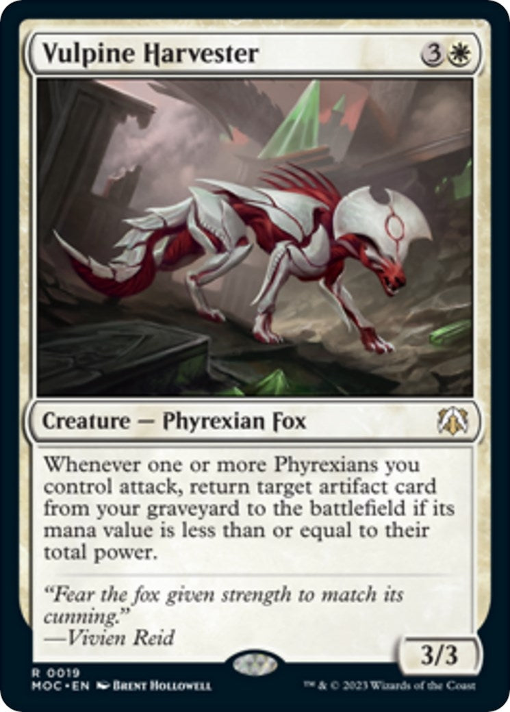 Vulpine Harvester (19) [MOC] - MTG Single