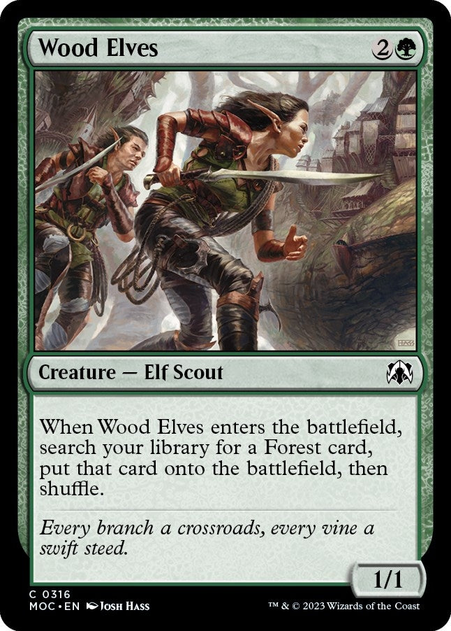 Wood Elves (316) [MOC] - MTG Single